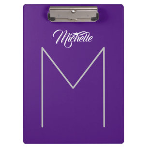 Carpeta De Pinza Caligrafía Nombre en negrita Monograma moderno Min