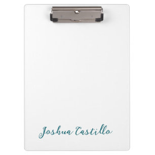 Carpeta De Pinza Caligrafía Simple Sencilla Profesional Nombre