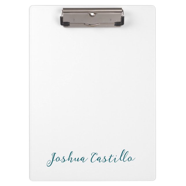 Carpeta De Pinza Calligraphy Simple Plain Professional Name (Anverso)