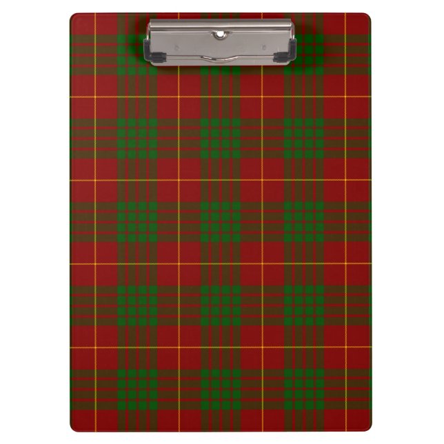 Carpeta De Pinza Cameron tartan green (Anverso)