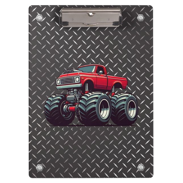 Carpeta De Pinza Camión monstruo rojo (Anverso)
