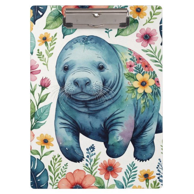 Carpeta De Pinza Camiseta de bebé de Manatee (Anverso)