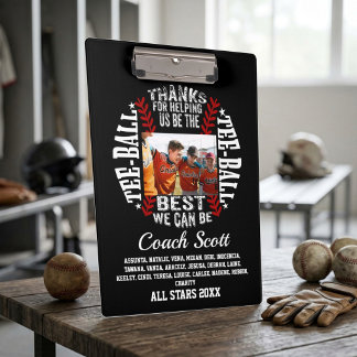 Carpeta De Pinza Camiseta de Foto Personalizada Entrenador de Tee-B