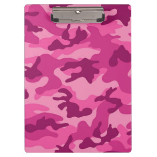 Carpeta De Pinza Camo rosa brillante, camuflaje