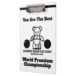 Carpeta De Pinza Campeonato Gummy de Fábrica de Osos