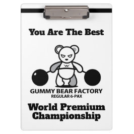 Carpeta De Pinza Campeonato Gummy de Fábrica de Osos