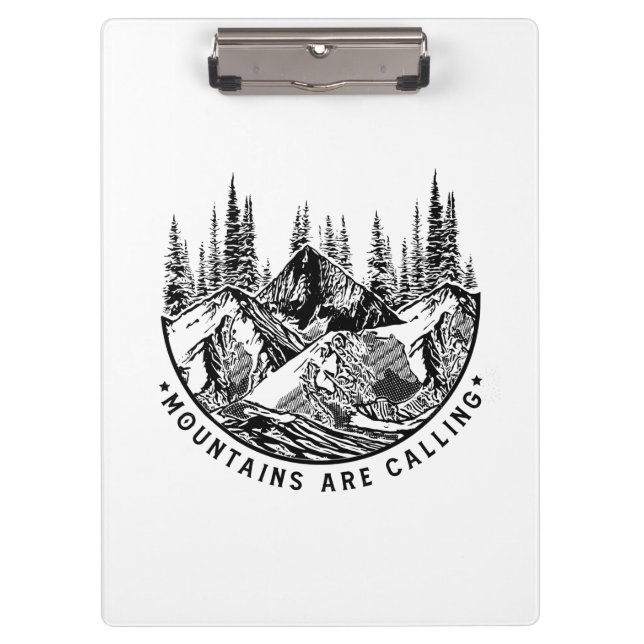 Carpeta De Pinza Camper Gift | Mountains Are Calling Birthday (Anverso)