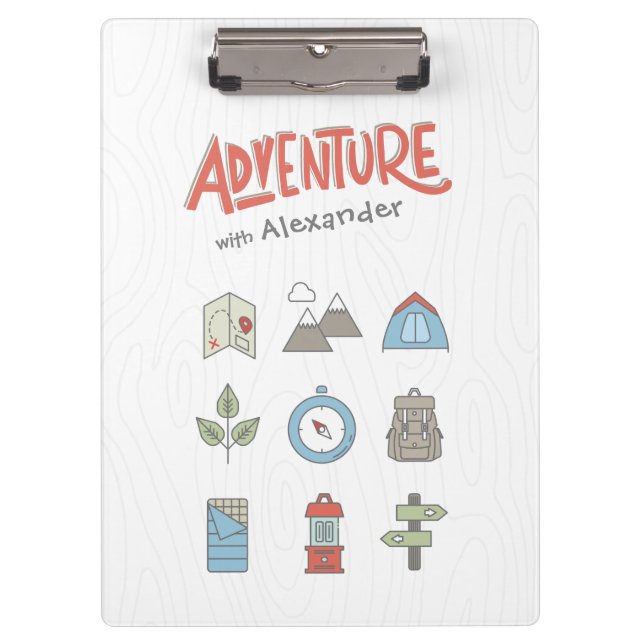 Carpeta De Pinza Camping de aventuras al aire libre (Anverso)
