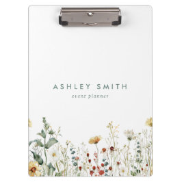 Carpeta De Pinza Campo de flores silvestres de verano