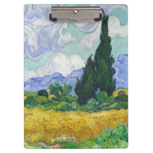 Carpeta De Pinza Campo de trigo con cipreses de Van Gogh Arte