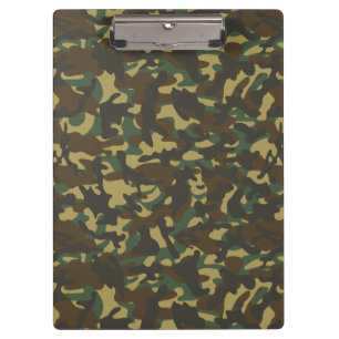 Carpeta De Pinza Camuflaje de bosque