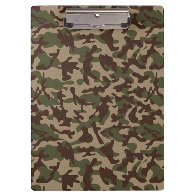 Carpeta De Pinza Camuflaje de madera profunda (Anverso)