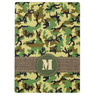 Carpeta De Pinza Camuflaje de Woodland
