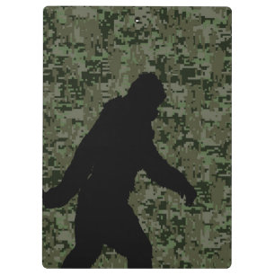 Carpeta De Pinza Camuflaje digital Black Gone Squatchin Woodland