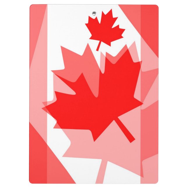 Carpeta De Pinza Canadiense Estilo De Hojas De Maple (Reverso)