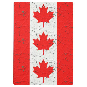 Carpeta De Pinza Canadiense Red Maple Leaf CANADA Peeling Paint Sty