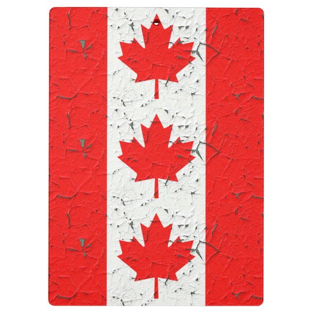 Carpeta De Pinza Canadiense Red Maple Leaf CANADA Peeling Paint Sty (Reverso)