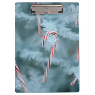 Carpeta De Pinza Candy Cane en el árbol
