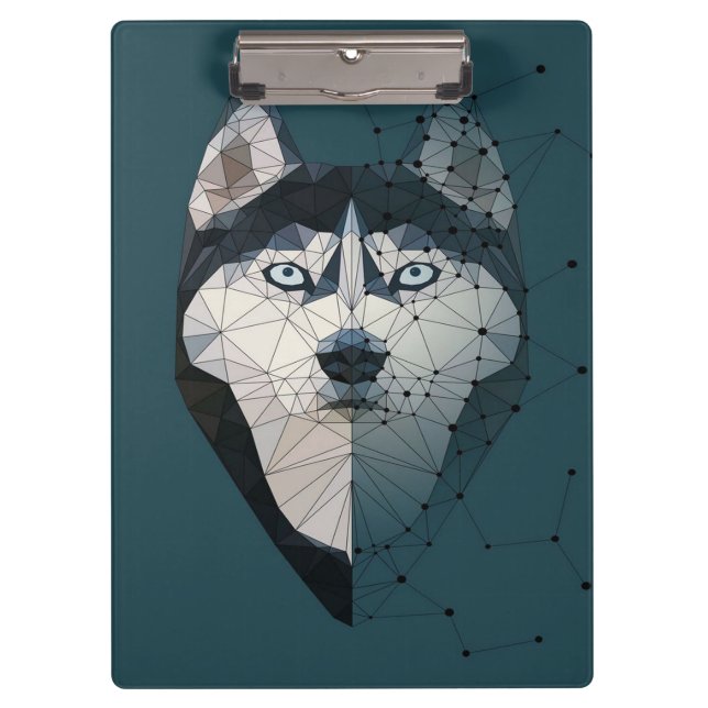 Carpeta De Pinza Canvas de constelación Husky (Anverso)