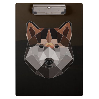 Carpeta De Pinza Canvas de Husky Geométrico