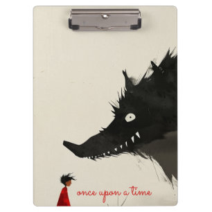 Carpeta De Pinza Capuchas rojas y lobo malvado