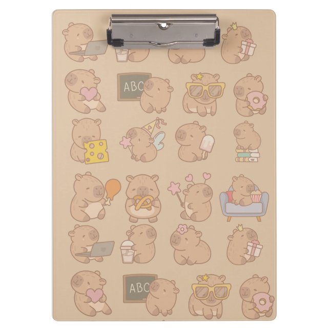 CARPETA DE PINZA CAPYBARA CLIPBOARD (Anverso)