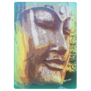Carpeta De Pinza cara de buddha verde
