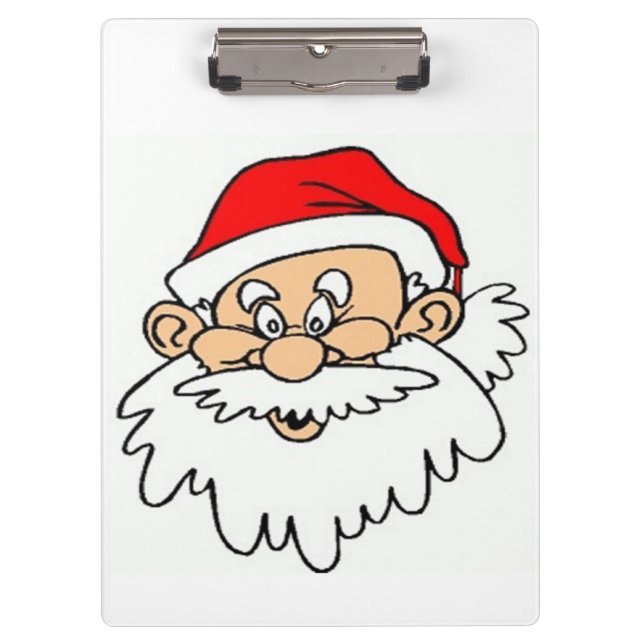 CARPETA DE PINZA CARA DE SANTA CLAUS (Anverso)