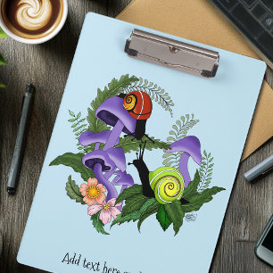 Carpeta De Pinza Caracoles Cubanos Hongos Purpura
