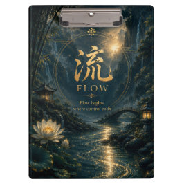 Carpeta De Pinza Carácter chino 流 Flujo (Liú)