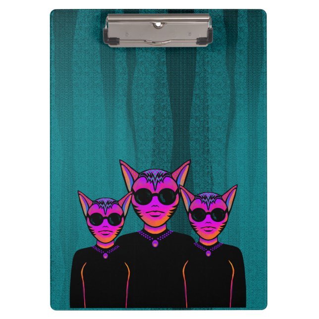 Carpeta De Pinza Carácter Felino (Anverso)