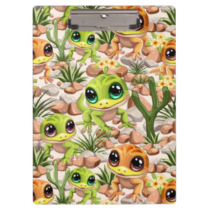 Carpeta De Pinza Caracteres de dibujos animados de Baby Geckos Cute