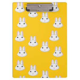 Carpeta De Pinza Caras de conejito en naranja