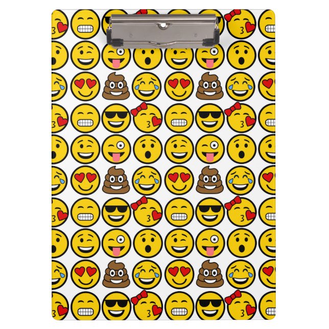 Carpeta De Pinza Caras de la emoción del modelo de la emoji de la (Anverso)