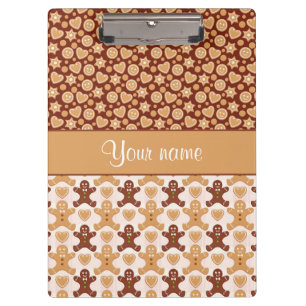 Carpeta De Pinza Caras y corazones de los hombres de pan de