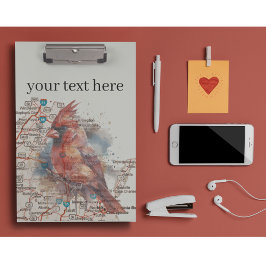 Carpeta De Pinza Cardenal sobre el personalizable de la hoja de rut