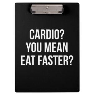 Carpeta De Pinza ¿Cardio? ¿Quieres Decir, Comer Más Rápido? - Gimna