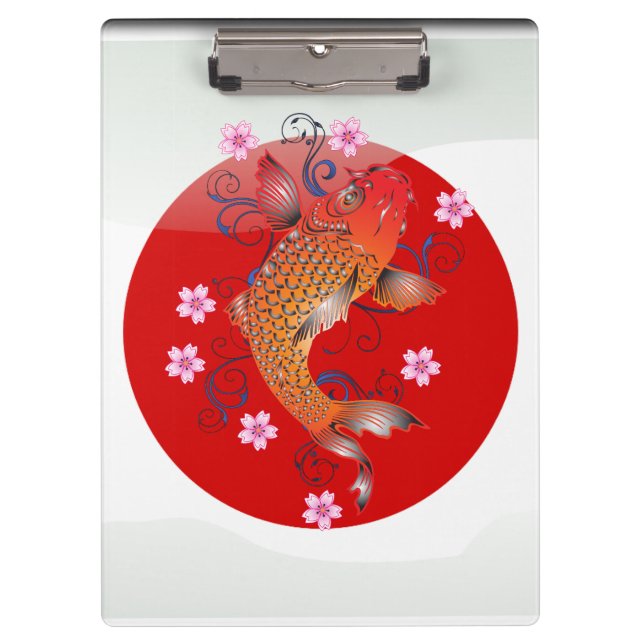 Carpeta De Pinza Carpa japonesa del koi (Anverso)