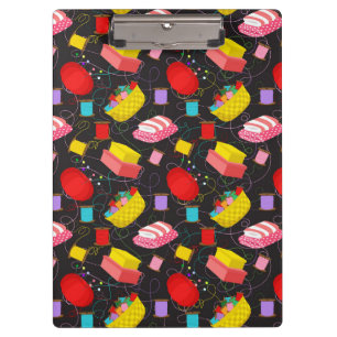 Carpeta De Pinza Carretes Hilos de Coser Alfileres Mantas Costurera