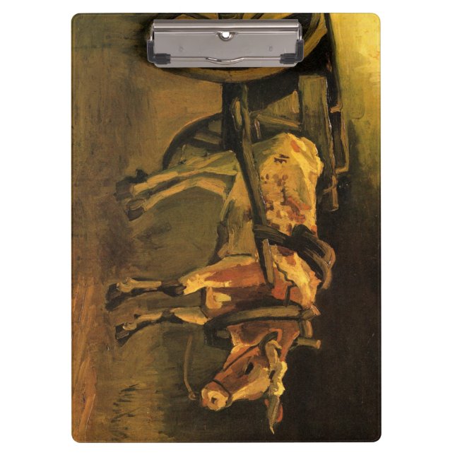 Carpeta De Pinza Carro con ox rojo y blanco (Vincent van Gogh) (Anverso)