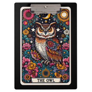 Carpeta De Pinza Carta de Tarot del Búho – Sabiduría Mística