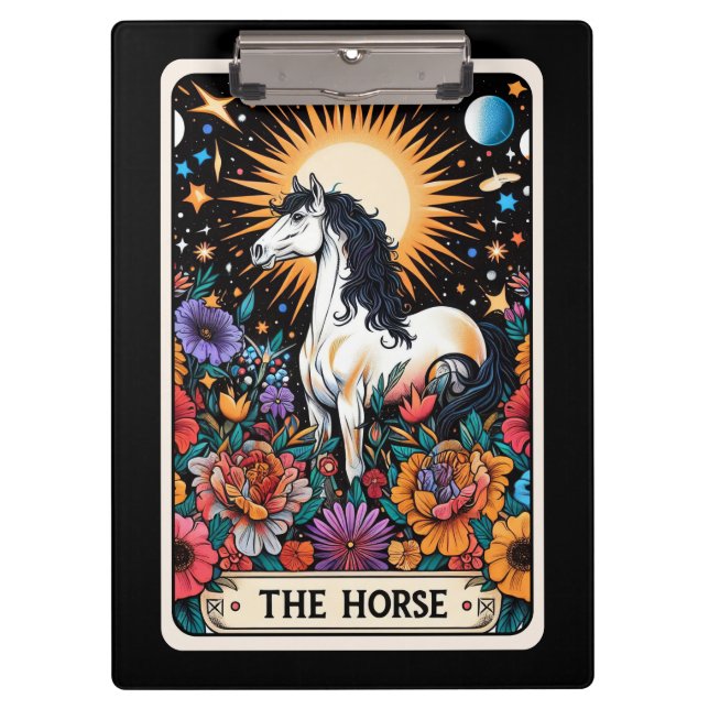 Carpeta De Pinza Carta del Tarot del Caballo – Poder Espiritual, Li (Anverso)