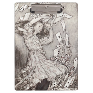 Carpeta De Pinza Cartas Victorianas de Retro Alice Caídas Diseño
