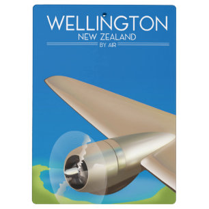 Carpeta De Pinza cartel aéreo de Wellington Nueva Zelanda