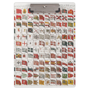Carpeta De Pinza Cartel de Banderas Náuticas Antiguas del Mundo