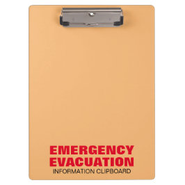 Carpeta De Pinza Cartel de refugio para simulacro de evacuación de 
