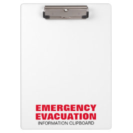 Carpeta De Pinza Cartel de refugio para simulacro de evacuación de 