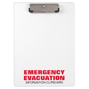 Carpeta De Pinza Cartel de refugio para simulacro de evacuación de