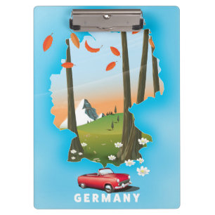 Carpeta De Pinza Cartel de viaje a Alemania.