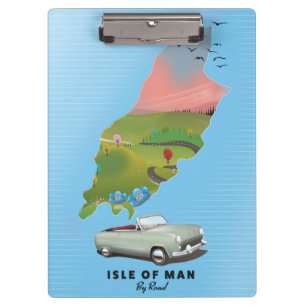 Carpeta De Pinza Cartel de viaje de la Isla de Man